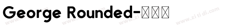 George Rounded字体转换